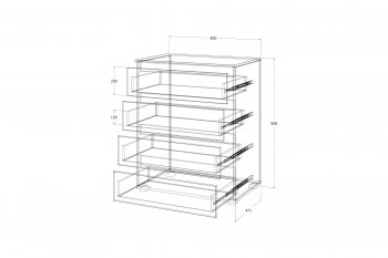 Комод Лиана графит (Зарон) в Верхней Салде - verhnyaya-salda.mebel-e96.ru