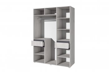 Шкаф 1600 мм Лиана графит (Зарон) в Верхней Салде - verhnyaya-salda.mebel-e96.ru