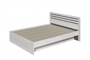 Кровать двуспальная Лиана графит (Зарон) в Верхней Салде - verhnyaya-salda.mebel-e96.ru | фото