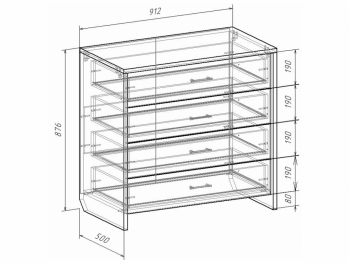 Комод Либерти (Росток) в Верхней Салде - verhnyaya-salda.mebel-e96.ru