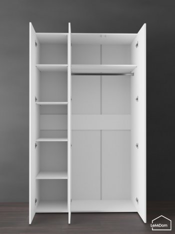 Шкаф Linnea MHR-3PO-1 2050х1200х510 (Белый-М 11.1.2) в Верхней Салде - verhnyaya-salda.mebel-e96.ru