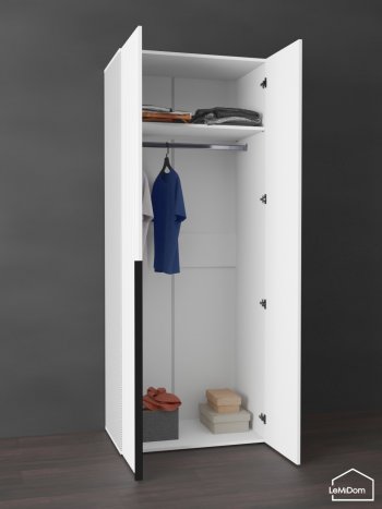 Шкаф Linnea MHR-2 2050х800х510 (Белый-М 11.1.2) в Верхней Салде - verhnyaya-salda.mebel-e96.ru