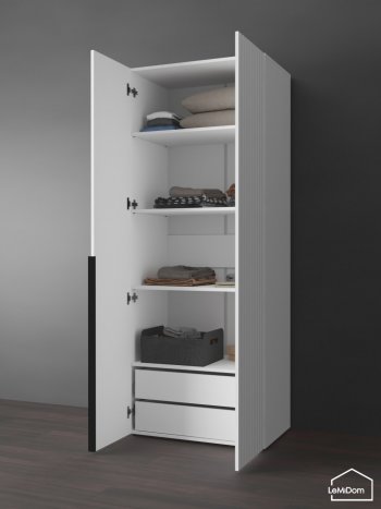 Шкаф Linnea MHR-2-4 2050х800х510 (Белый-М 11.1.1) в Верхней Салде - verhnyaya-salda.mebel-e96.ru
