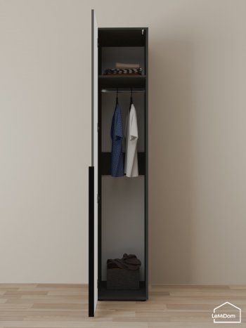 Шкаф Linnea MHR-1 2050х400х510 (Графит-М 11.1.25) в Верхней Салде - verhnyaya-salda.mebel-e96.ru