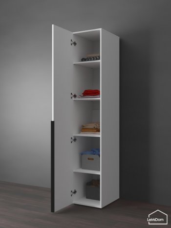 Шкаф Linnea MHR-1-2 2050х400х510 (Белый-М 11.1.2) в Верхней Салде - verhnyaya-salda.mebel-e96.ru