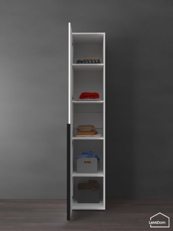 Шкаф Linnea MHR-1-2 2050х400х510 (Белый-М 11.1.2) в Верхней Салде - verhnyaya-salda.mebel-e96.ru
