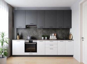 Кухонный гарнитур высокий Лофт 3000 мм (Санвут) в Верхней Салде - verhnyaya-salda.mebel-e96.ru