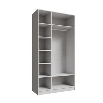 Шкаф Мадрид 1200 мм без зеркала белый (Текс) в Верхней Салде - verhnyaya-salda.mebel-e96.ru