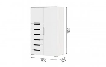 Комод-шкаф Миа КМ 053 (СтендМ) в Верхней Салде - verhnyaya-salda.mebel-e96.ru