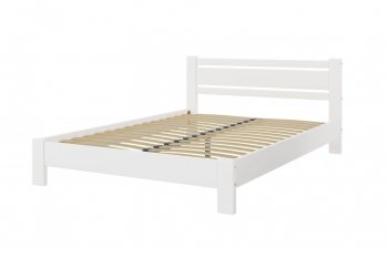 Кровать из массива Милс белый античный (БМ) в Верхней Салде - verhnyaya-salda.mebel-e96.ru