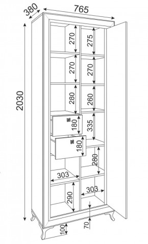 Библиотека Саванна М21 (Риннер) в Верхней Салде - verhnyaya-salda.mebel-e96.ru