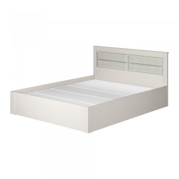 Кровать двуспальная Монако КР-16 кашемир (БТС) в Верхней Салде - verhnyaya-salda.mebel-e96.ru