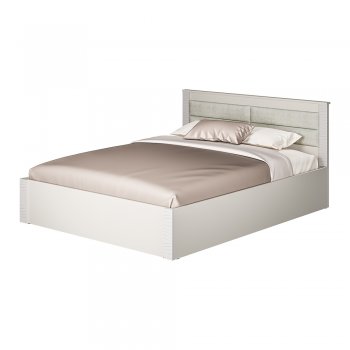 Кровать двуспальная Монако КР-16 кашемир (БТС) в Верхней Салде - verhnyaya-salda.mebel-e96.ru