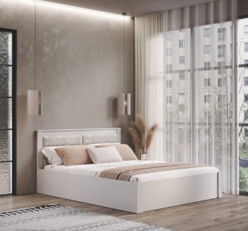 Кровать с подъемным механизмом Монако КР-16 Кашемир (БТС) в Верхней Салде - verhnyaya-salda.mebel-e96.ru