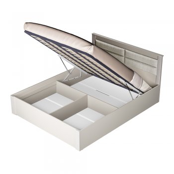 Кровать с подъемным механизмом Монако КР-16 Кашемир (БТС) в Верхней Салде - verhnyaya-salda.mebel-e96.ru