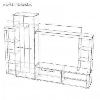 Стенка Монако (Лин) в Верхней Салде - verhnyaya-salda.mebel-e96.ru
