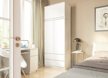 Шкаф 900 мм с антресолью Мори 900.2 (ДСВ) в Верхней Салде - verhnyaya-salda.mebel-e96.ru