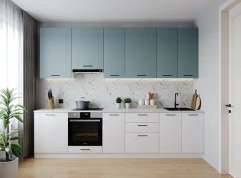 Кухонный гарнитур высокий Ниагара 3000 мм ЛДСП/МДФ (Санвут) в Верхней Салде - verhnyaya-salda.mebel-e96.ru