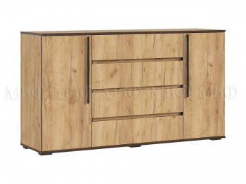 Комод 2 двери 4 ящика (1600) Норд, крафт (Миф) в Верхней Салде - verhnyaya-salda.mebel-e96.ru