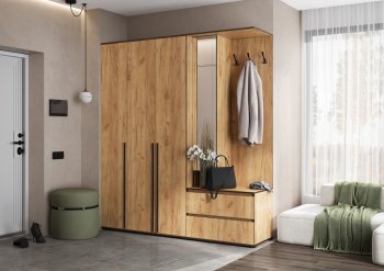 Прихожая Норд+Шкаф 1200, крафт (Миф) в Верхней Салде - verhnyaya-salda.mebel-e96.ru