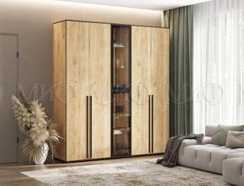 Шкаф Норд+ пенал со стеклом (Миф) в Верхней Салде - verhnyaya-salda.mebel-e96.ru