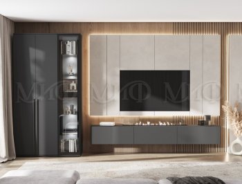 Стенка Норд графит (Миф) в Верхней Салде - verhnyaya-salda.mebel-e96.ru