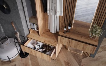 Шкаф 800+Тумба с зеркалом Норд (Миф) в Верхней Салде - verhnyaya-salda.mebel-e96.ru