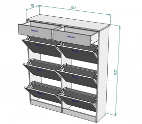 Обувница W27 (Белый) в Верхней Салде - verhnyaya-salda.mebel-e96.ru