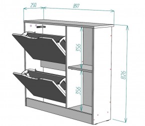 Обувница W30 (Белый) в Верхней Салде - verhnyaya-salda.mebel-e96.ru