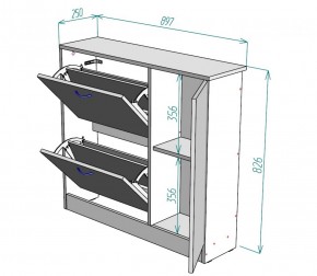 Обувница W31 (Венге-ДМ) в Верхней Салде - verhnyaya-salda.mebel-e96.ru