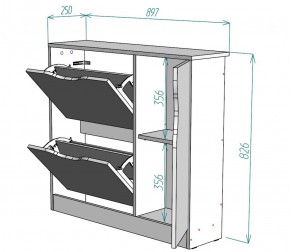 Обувница W32 (ДВ) в Верхней Салде - verhnyaya-salda.mebel-e96.ru