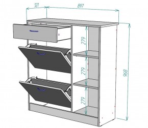 Обувница W33 (Белый) в Верхней Салде - verhnyaya-salda.mebel-e96.ru