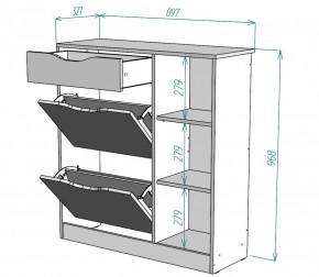 Обувница W34 (ДСС-Белый) в Верхней Салде - verhnyaya-salda.mebel-e96.ru