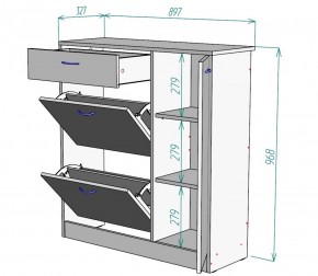 Обувница W35 (ДСС-Белый) в Верхней Салде - verhnyaya-salda.mebel-e96.ru