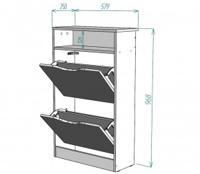 Обувница W6 (Белый) в Верхней Салде - verhnyaya-salda.mebel-e96.ru