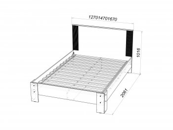 Кровать двуспальная Ольга-2 в Верхней Салде - verhnyaya-salda.mebel-e96.ru