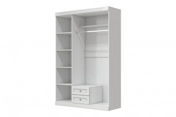 Шкаф 1500 мм Олимп ШР-3 белый (БМ) в Верхней Салде - verhnyaya-salda.mebel-e96.ru
