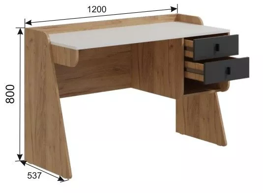 Стол письменный Омега-3 №1 в Верхней Салде - verhnyaya-salda.mebel-e96.ru