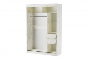 Шкаф-купе Орион 1500 мм крафт белый (Памир) в Верхней Салде - verhnyaya-salda.mebel-e96.ru