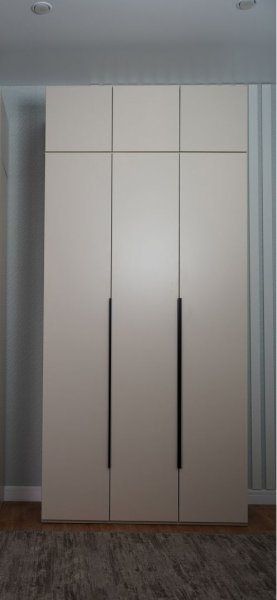 Шкаф 1200 мм Пальма с антресолью, Сатин (ДСВ) в Верхней Салде - verhnyaya-salda.mebel-e96.ru