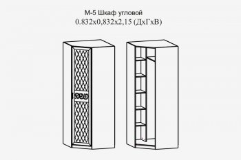 Шкаф угловой Париж мод.5 (Террикон) в Верхней Салде - verhnyaya-salda.mebel-e96.ru