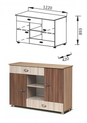 ПМ-11Комод Юниор-6 в Верхней Салде - verhnyaya-salda.mebel-e96.ru