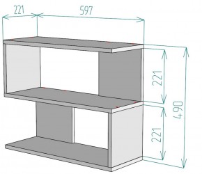 Полка S27 (ЯАС) в Верхней Салде - verhnyaya-salda.mebel-e96.ru