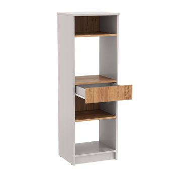 Стеллаж 89.20 Прайм (низкий с ящиком) (Олмеко) в Верхней Салде - verhnyaya-salda.mebel-e96.ru