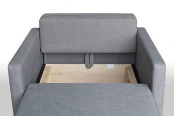 Кресло-кровать Реал 80 с подлокотниками (Графит) в Верхней Салде - verhnyaya-salda.mebel-e96.ru
