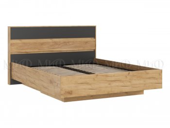 Кровать парящая Роджина с подсветкой, крафт/графит (Миф) в Верхней Салде - verhnyaya-salda.mebel-e96.ru