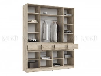 Спальный гарнитур Роджина крафт серый/кашемир, модульный (Миф) в Верхней Салде - verhnyaya-salda.mebel-e96.ru