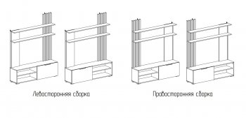 Стенка Роджина крафт/белый гл. (Миф) в Верхней Салде - verhnyaya-salda.mebel-e96.ru