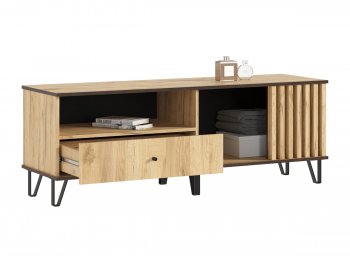 Тумба ТВ (1500) Роджина дуб крафт (Миф) в Верхней Салде - verhnyaya-salda.mebel-e96.ru