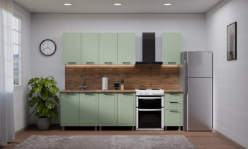 Кухонный гарнитур Ромашка 1600 мм Фисташка (Аленка) в Верхней Салде - verhnyaya-salda.mebel-e96.ru